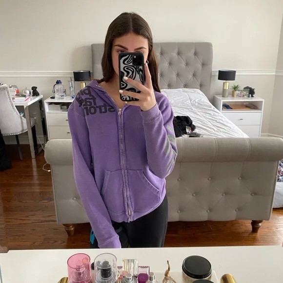 Purple FREECITY zip up - Picture 3 of 4